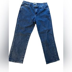 Lee Size 14 Short Straight Leg At The Waist Jeans